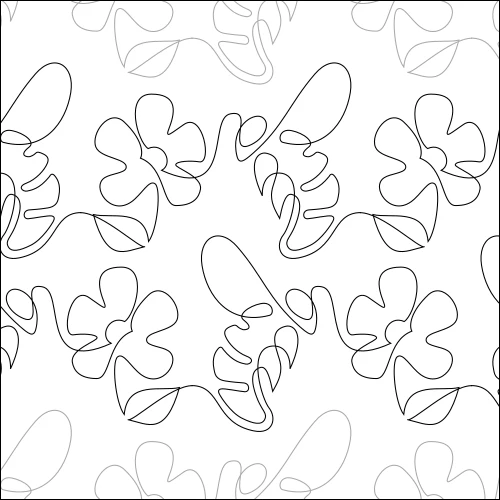 Honey Bee longarm quilting stitch pattern, item AN-014