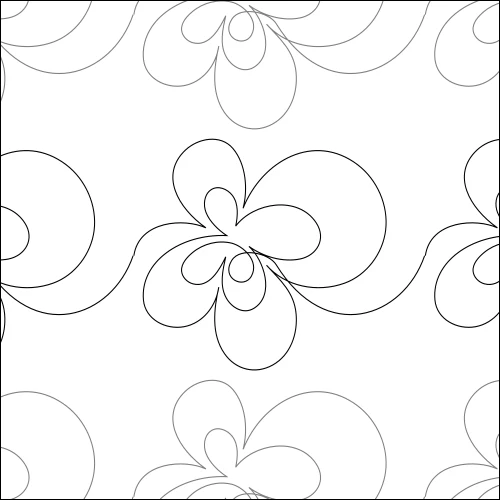 Butterfly Breeze longarm quilting stitch pattern, item AN-006