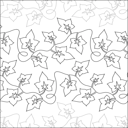 Ivy Vine longarm quilting stitch pattern, item LV-006