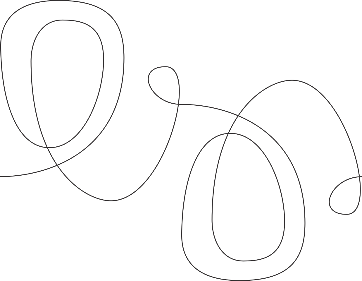 Loopty Loo longarm quilting stitch pattern, item GE-009