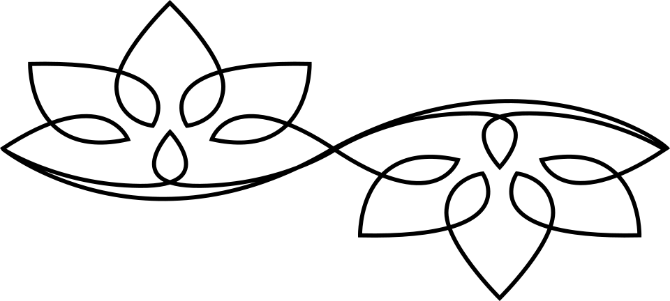 Trillium longarm quilting stitch pattern, item FL-005