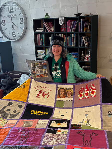 Custom memory quilt handmade for a Kennesaw, GA customer by Quilts by Big Wes