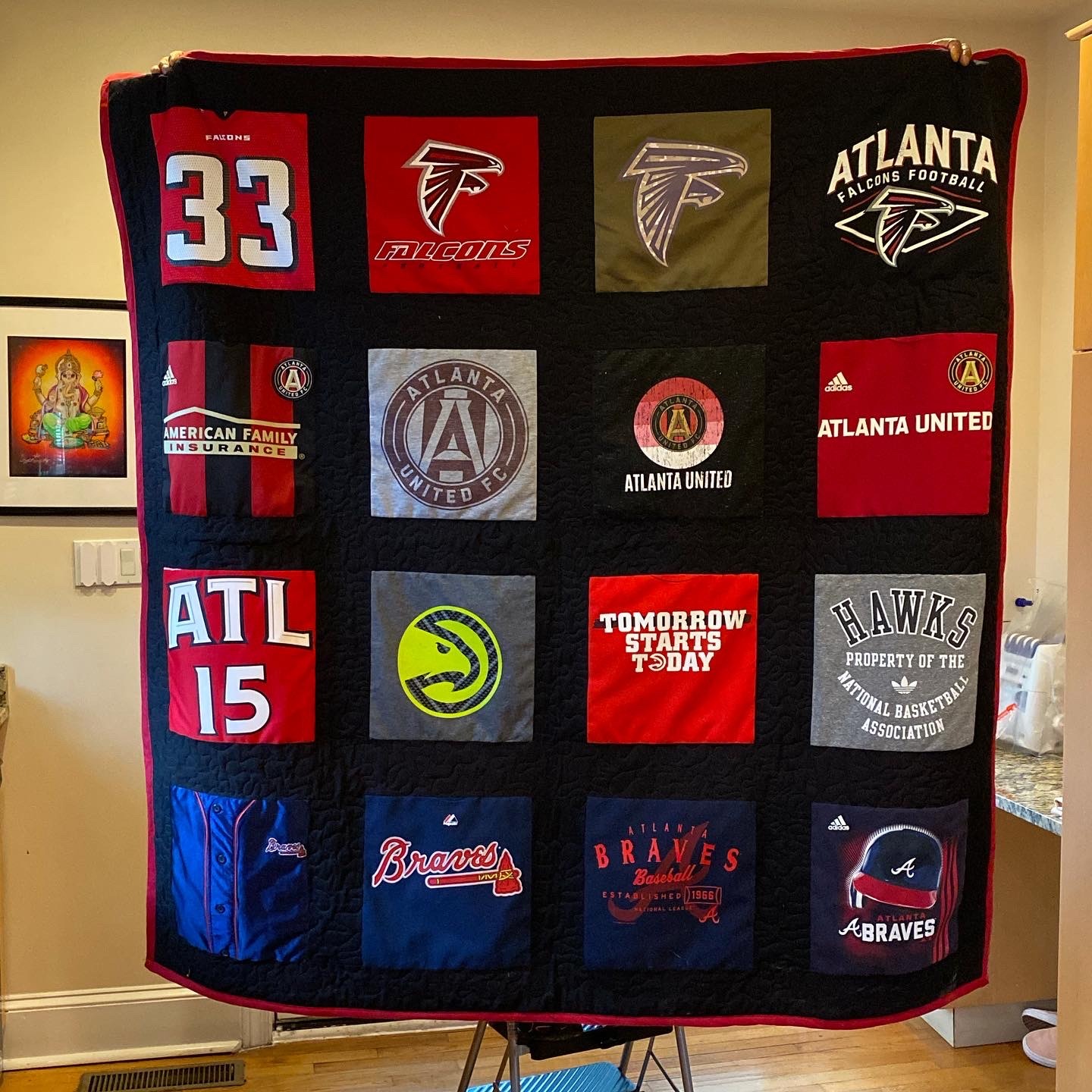 Atlanta Teams Sports Quilt