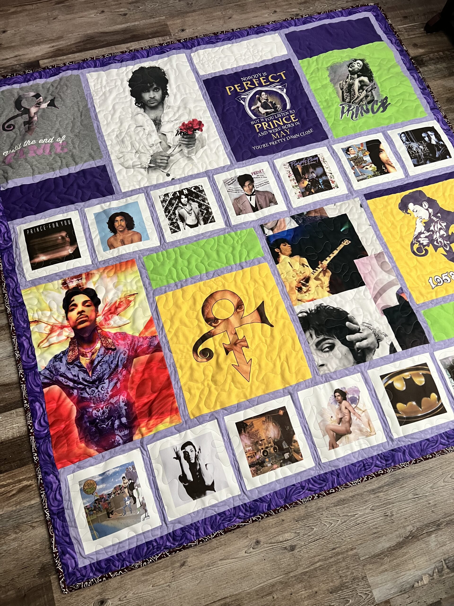 Quilts by Big Wes presents: Prince - His Royal Badness - Quilt