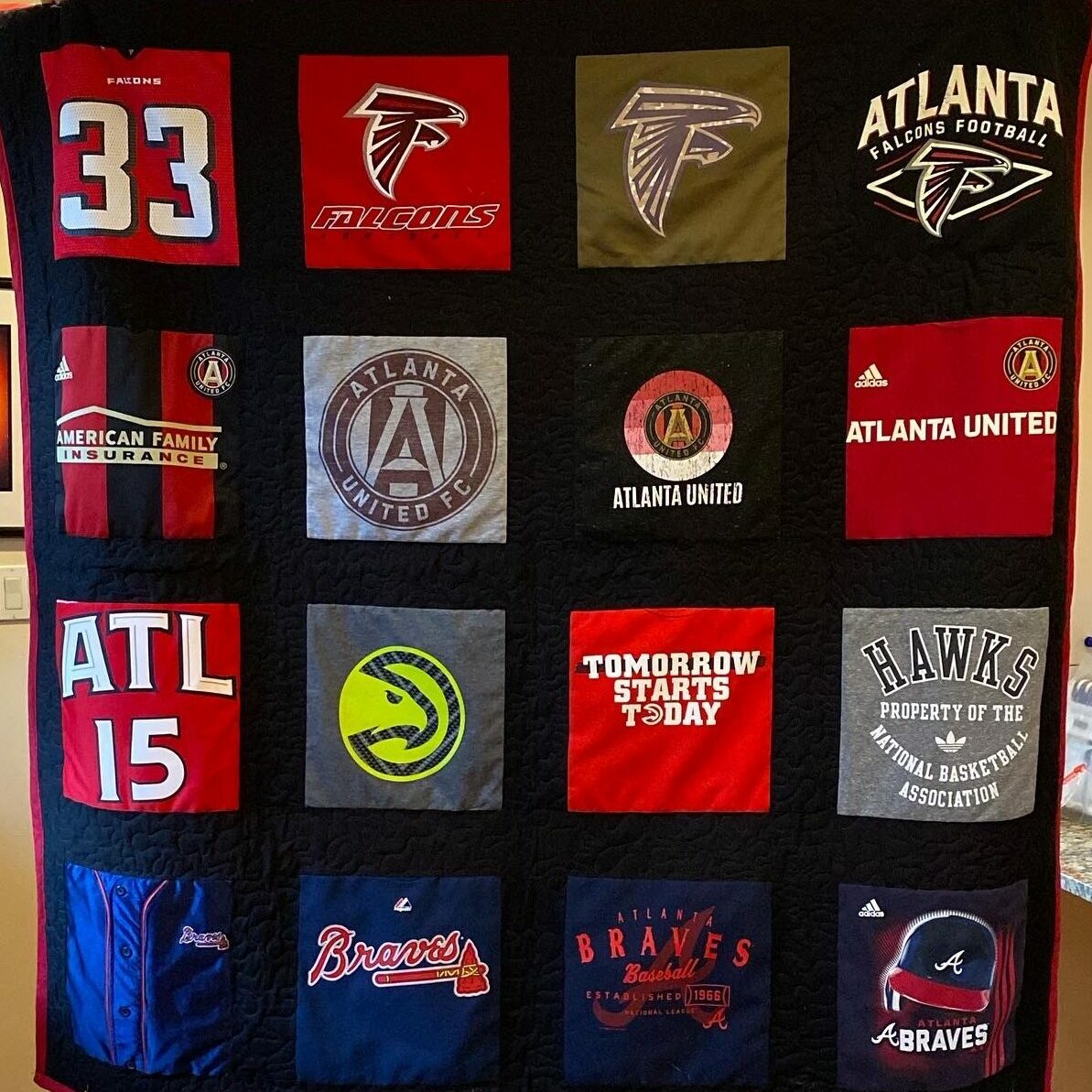 Atlanta Sports Team Quilt
