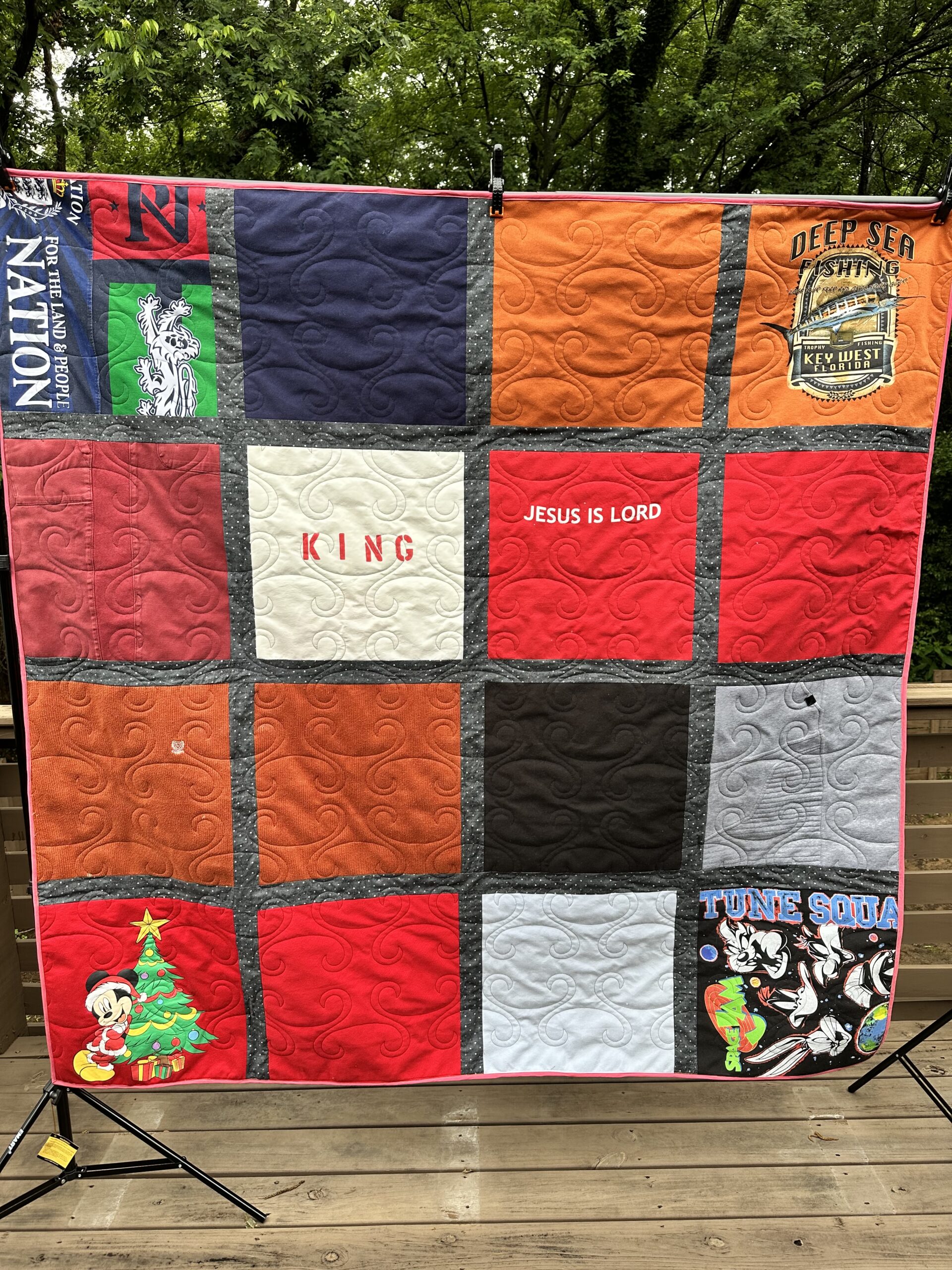 A Widow's Memorial T-shirt Quilt
