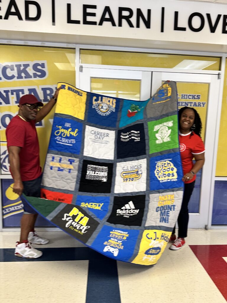 Honoring the principal of CJ Hicks Elementary